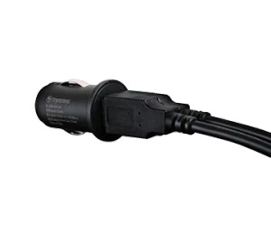 Transcend Dual USB Car Lighter Adaptor & Cable Kit for Trans