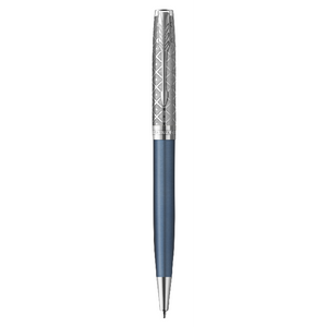 PARKER Sonnet Ballpoint Pen - Metal and Blue Lacquer Chrome Trim-NS2119649