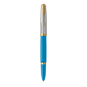 PARKER 51 Premium Fountain Pen -  Turquoise Gold Trim-NS2169079