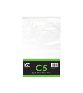 LEO C5 White Self Seal Envelopes PKT-25