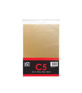 LEO C5 Manilla Self Seal Envelopes PKT-25 LEO C5 Manilla Self Seal Envelopes PKT-25