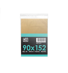 LEO 90x152 Manilla Plain Envelopes  PKT-25