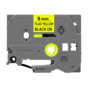 Brother  Compatible TZe-C21  9mm Black On Fluorescent Yellow P-Touch Tape