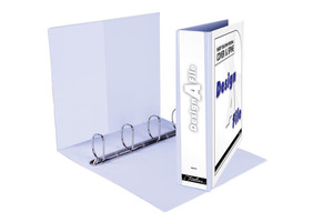 Treeline Design A File A4 4-D Ring 50mm White