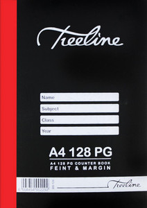TREELINE Treeline A4 - 128 page Counter Book -F/M  - Pkt-10  TREELINE Treeline A4 - 128 page Counter Book -F/M  - Pkt-10