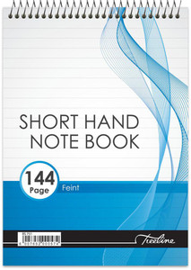 TREELINE Treeline A5-144 page-Shorthand Note Book - Feint  - Pkt-10  TREELINE Treeline A5-144 page-Shorthand Note Book - Feint  - Pkt-10