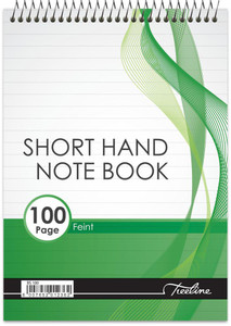 TREELINE Treeline A5-100 page-Shorthand Note Book - Feint  - Pkt-10  TREELINE Treeline A5-100 page-Shorthand Note Book - Feint  - Pkt-10