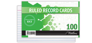 Treeline 127 x 203mm (8 x 5) Ruled Record Cards Treeline 127 x 203mm (8 x 5) Ruled Record Cards