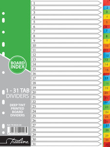 Treeline 1 - 31 Printed Board Treeline 1 - 31 Printed Board
