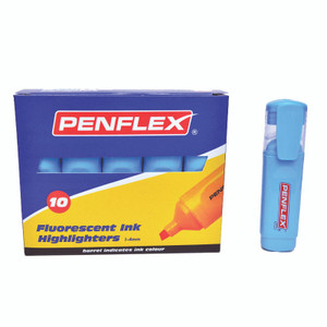 Penflex Higlo Highlighters Pastel Blue Penflex Higlo Highlighters Pastel Blue