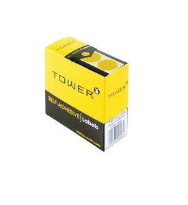 Tower C19 Yellow Colour Code Labels - Rolls