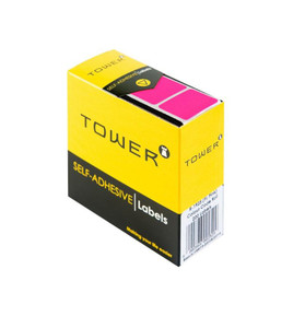 Tower R1925 Neon Pink Colour Code Label-Rolls
