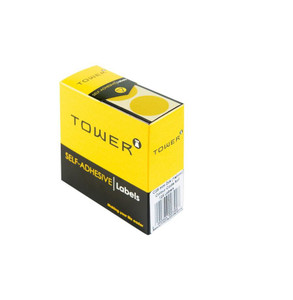 Tower C25 Yellow Colour Code Labels - Rolls
