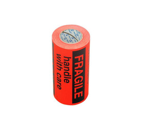 Tower Freight Info Labels Fragile Rolls 70 x 150mm Neon Orange Tower Freight Info Labels Fragile Rolls 70 x 150mm Neon Orange