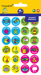 Tower Teachers Range Subject Stickers 48 Labels Per Pkt