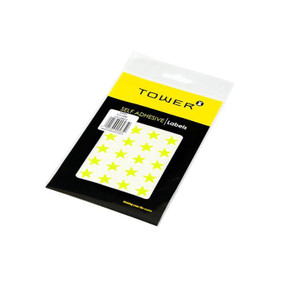 Tower Star Labels Neon Lime Tower Star Labels Neon Lime