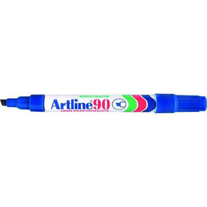 Artline EK 90 Blue Permanent Marker Chisel Artline EK 90 Blue Permanent Marker Chisel