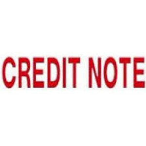 X Stamper 1168  CREDIT NOTE
