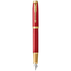 PARKER IM Premium Fountain Pen - Red Gold Trim-NS2143653