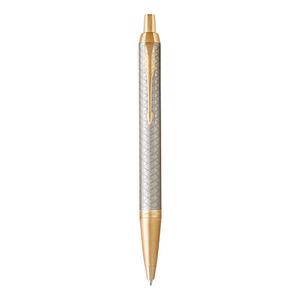 PARKER IM Premium Ballpoint Pen - Warm Grey Gold Trim-NS1931687