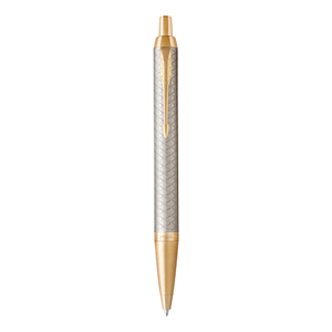 PARKER IM Premium Ballpoint Pen - Warm Grey Gold Trim-NS1931687