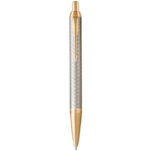 PARKER IM Premium Ballpoint Pen - Warm Grey Gold Trim-NS1931687