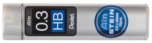 Pentel C273-HB Hi-Polymer Leads in stylish tube. 0.3mm  HB (15 per tube)
