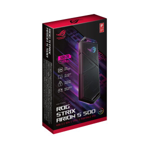 ASUS ROG Strix Arion S500, 500 GB, USB Type-C, 3.2 Gen 2 (3.1 Gen 2), 1050 MB/s, 10 Gbit/s, Black ASUS ROG Strix Arion S500, 500 GB, USB Type-C, 3.2 Gen 2 (3.1 Gen 2), 1050 MB/s, 10 Gbit/s, Black