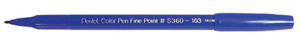 Pentel S360Colour Pen Fibre Tip Blue 2.0mm nib size Pentel S360Colour Pen Fibre Tip Blue 2.0mm nib size