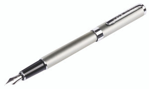 HELIX OXFORD Fountain Pen Blue Ink - Stainless Steel-H219922