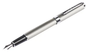 HELIX OXFORD Fountain Pen Blue Ink - Stainless Steel-H219922