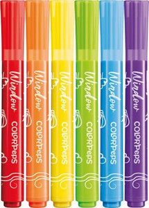 MAPED Color'Peps Window+Cloth Felt Tip 6's-844820