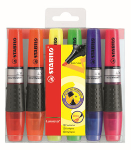 STABILO Luminator Highlighter Assorted Wallet 6's-71-6