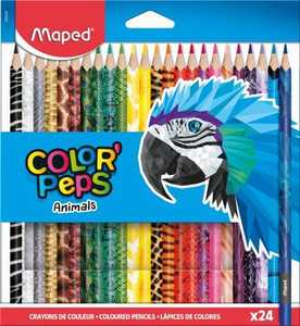MAPED Colour Pencils Animal Triangular 24's-832224