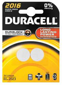 Duracell CR2016  (DUR0007) - Blister 2