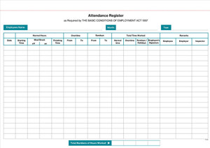 RBE F1376 Attendance Register A4 Spiral 50 sets dupl RBE F1376 Attendance Register A4 Spiral 50 sets dupl