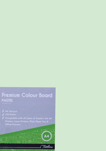 Treeline A4 160gsm LAGOON GREEN Pastel Board (Pkt-100) Treeline A4 160gsm LAGOON GREEN Pastel Board (Pkt-100)