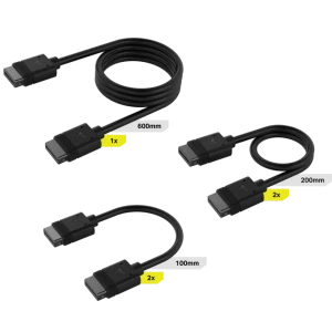 Corsair CL-9011118-WW, Black, Male, Male, 3 pc(s)