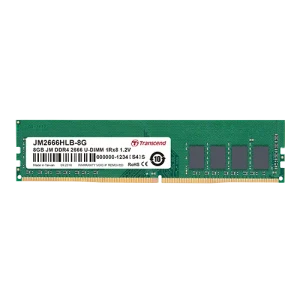 Transcend JetRam DDR4-2666 U-DIMM 16GB, 16 GB, 2 x 8 GB, DDR4, 2666 MHz, 288-pin DIMM