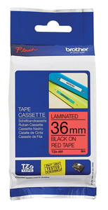 Brother Black on Red TZ461 - 36mm Brother Black on Red TZ461 - 36mm