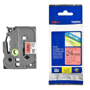 Brother Black on Red TZ451 - 24mm Brother Black on Red TZ451 - 24mm