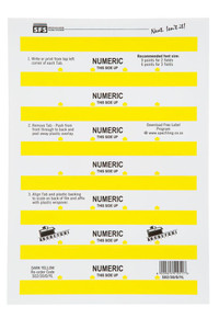 SFS 30mm Numeric Adhesive Tab - Dark Yellow (5 Sheets per Pack) (30mmx10mm) SFS 30mm Numeric Adhesive Tab - Dark Yellow (5 Sheets per Pack) (30mmx10mm)