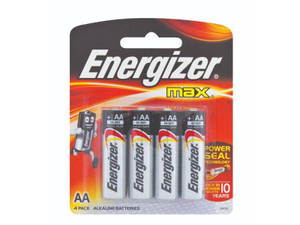 Energizer Max: AA - 4 Pack