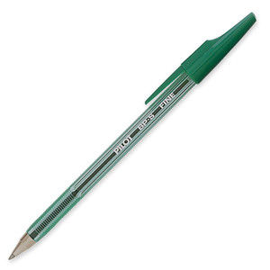Pilot BP-S-F FINE GREEN S/STEEL POINT B/PEN
