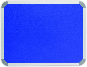 Info Board with Aluminium Frame 1200x1200mm in Royal Blue - BD0752D