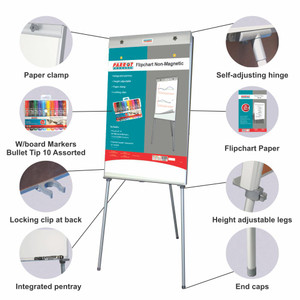 Flipchart Non-Magnetic Standard (1000*640mm - Retail) - BD9131A Flipchart Non-Magnetic Standard (1000*640mm - Retail) - BD9131A