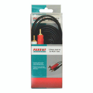 3.5mm Audio Jack to Two Male RCA cable (1.8 Meters) - CL4002A