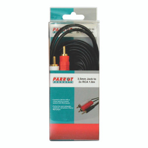 3.5mm Audio Jack to Two Male RCA cable (1.8 Meters) - CL4002A 3.5mm Audio Jack to Two Male RCA cable (1.8 Meters) - CL4002A