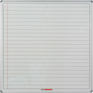 Educational Board Magnetic Whiteboard (1220*1220 - White Lines. Side Panel - Option A) - ED1152 Educational Board Magnetic Whiteboard (1220*1220 - White Lines. Side Panel - Option A) - ED1152