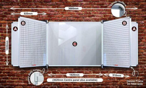 Educational Board Non-Magnetic Chalkboard (1220*920 - Chalk Squares. Side Panel - Option A) - ED3268 Educational Board Non-Magnetic Chalkboard (1220*920 - Chalk Squares. Side Panel - Option A) - ED3268